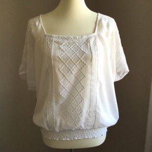 Lucky Brand White Blouse, M